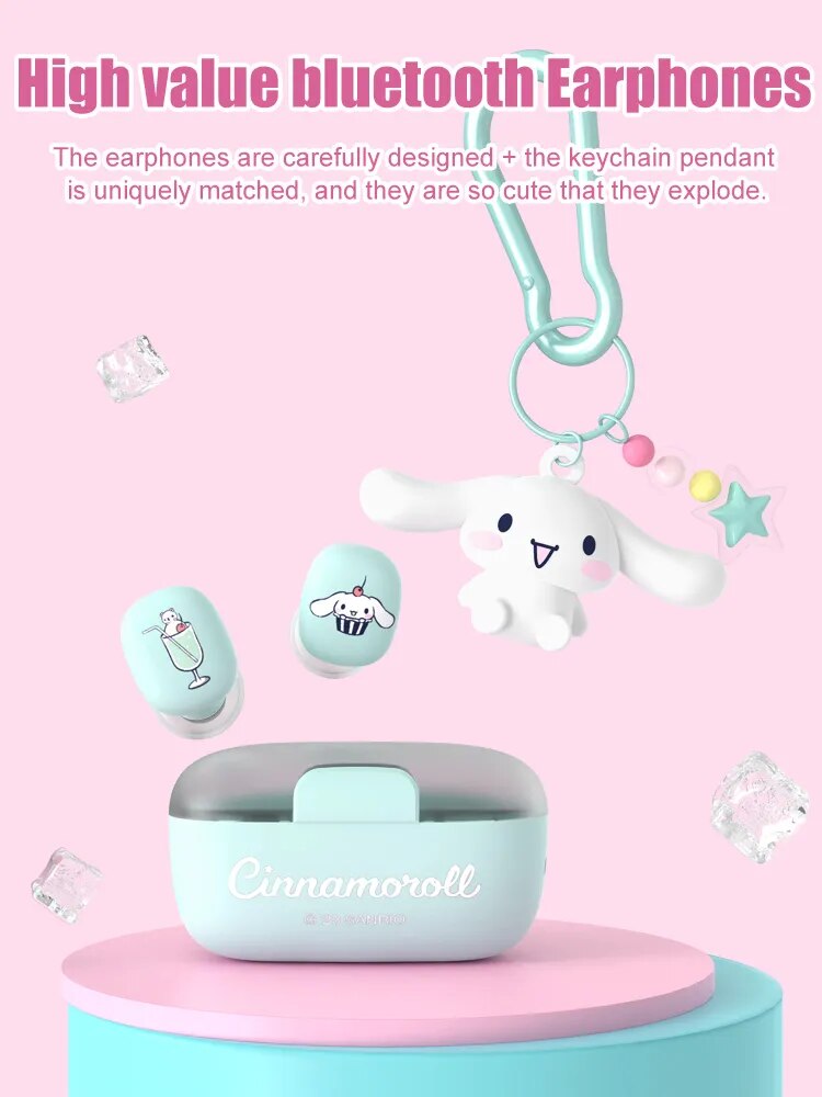 Kuromi Sanrio Cute Wireless Earphones sold TWS