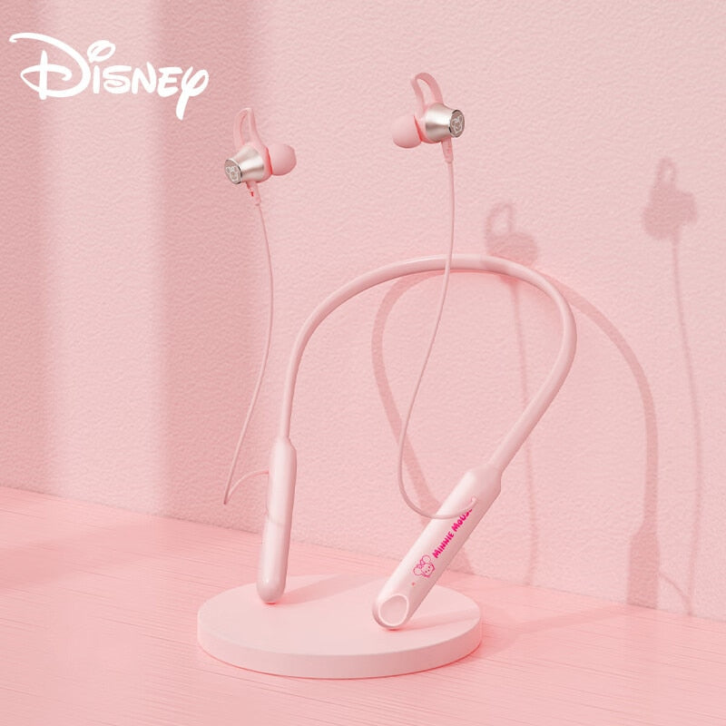 Disney QSQ5 hanging neck wireless bluetooth earphones